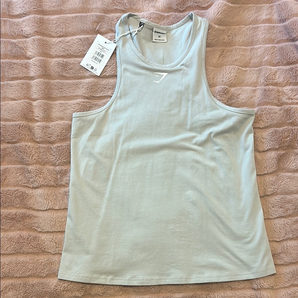 Gymshark Women's Light Gray Tank Top